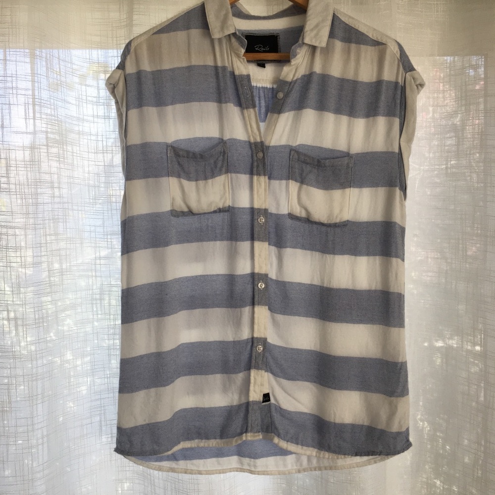 Rails Britt Short Sleeve Stripe Button Down